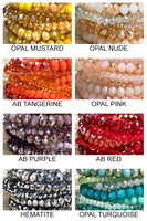 Crystal bracelet stacks- assorted