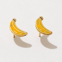 Banana Enamel Stud Earrings