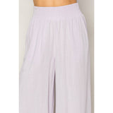 Linen High Waist Wide Leg Trousers