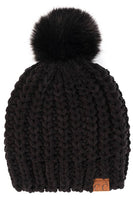 C.C Soft Chenille Chunky Yarn Beanie Hat: Coco Berry