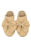C.C Faux Suede Bow Slippers