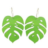 Statement Monstera Hoop Earrings