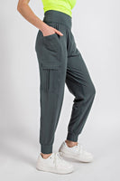 BUTTER JOGGER WITH SIDE POCKETS-5 colors
