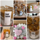 Iced Coffee Latte Expresso Container Candle 10oz 