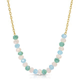 Delicate Crystal Accented Necklace