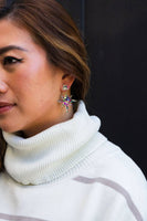 Star of Bethlehem Earrings - Gold Sparkle // Christmas, Holiday