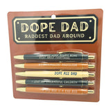 Dope Dad Pen Set (funny, gifts, pens, father's day)