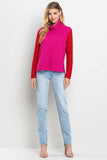 CT8438-Color Block Sweater