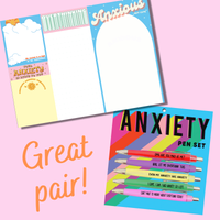 Anxiety Notepad  (funny, gift,)