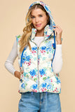 CV1208-Floral Puffer Vest