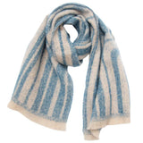 Soft Chunky Abstract/Geometric Lines Fleece Scarf (8 colors)