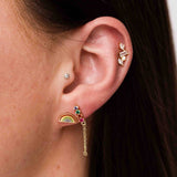 Rainbow Enamel Stud Earrings - 100% Proceeds Donated 🌈