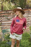 USA FLAG Mineral Graphic Sweatshirt