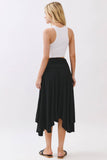 SOLID HANDKERCHIEF HEMLINE SKIRT - VGS800023