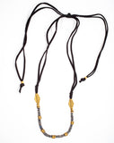 Stone & Leather Necklace