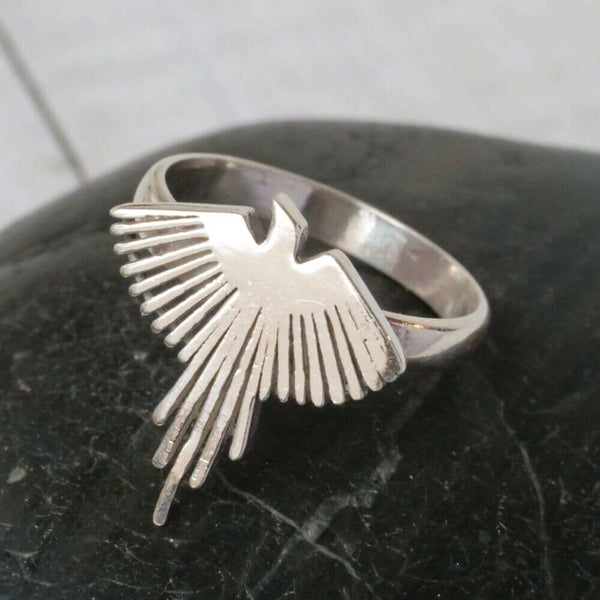 Sterling Silver Phoenix Ring: 6