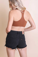 Ribbed Racer Back Bralette