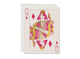 Queen of Diamonds birthday greeting card