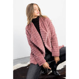 Stripe Plush Coat