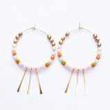 Lilac Gold Filled Hoops