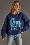 Dk. Blue Life Happens Sweatshirt