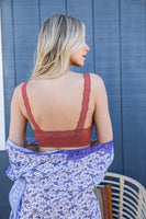 Lace Trim Padded Bralette