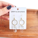 Rene Earrings - Silver Foil // Jewelry, Holiday, Christmas
