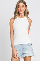 Rib Jersey Basic Tank Top