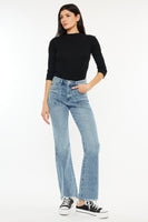 PETITE HIGH RISE FLARE JEANS-KC5511M-PE