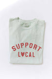 SUPPORT LOCAL Mineral Washed Graphic Top