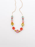 Handmade Dainty Flower Field Necklace For Spring