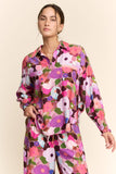 DP67057-FLORAL PRINT WIDE-LEG PANTS WITH DRAWSTRING WAIST