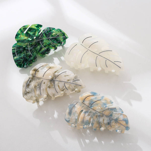 Monstera Leaf Claw Clip