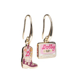 Dolly Earrings: Cowboy Boot & Cassette Tape Earrings