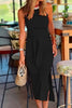 Halter Sleeveless Tie Waist Side Split Dress Regular price