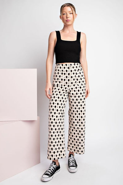 PRINTED PANTS WITH POCKETS