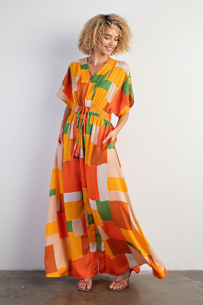 Geo Print Mirabel Dress