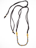 Stone & Leather Necklace