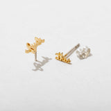 Fuck This Swear Word Stud Earrings - 14k Gold Plate
