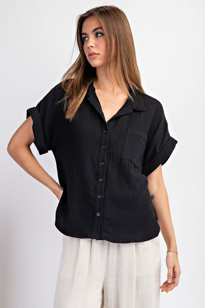 SOFT WASHED SHORT SLEEVE TOP