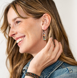 Nadia Floral Design Petite Luxe Earring Black