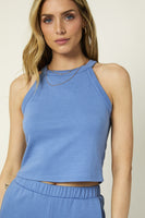 SLEEVELESS HALTER NECK TOP