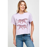 TIGERS  VINTAGE GRAPHIC CROP TOP