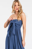 Front Tie Tank Top Wide Leg Jumpsuit - VNJU60417