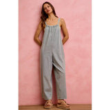 WIDE LEG LIGHTWEIGHT DENIM JUMPSUIT OVERALL