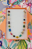 Jewel Tone Beaded Necklace