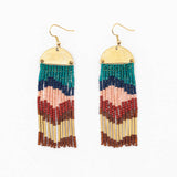 Half Moon Cascade Earrings: Gold neutral