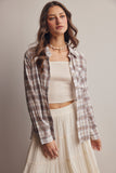 Soft Plaid Button-up Shirt