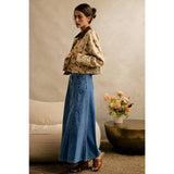 HORSE PRINT CORDUROY COLLAR JACKET