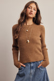 Ribbed Knit Fitted Sweater
